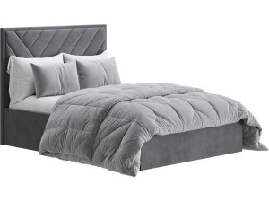 Jay Velvet-Finish Ottoman Bed 3D Model