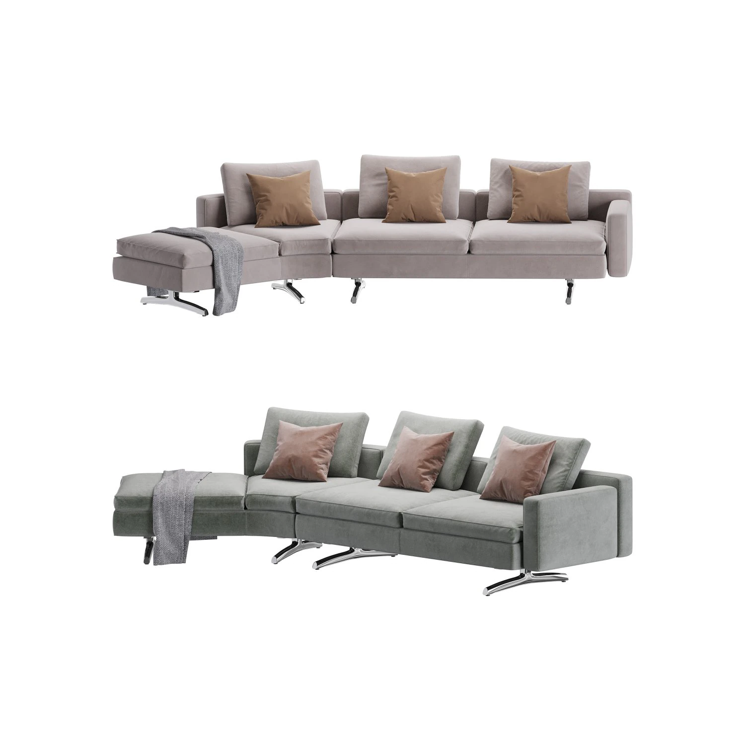 In the Mood sofa 3D Model .c4d .max .obj .3ds .fbx .stl .blend 