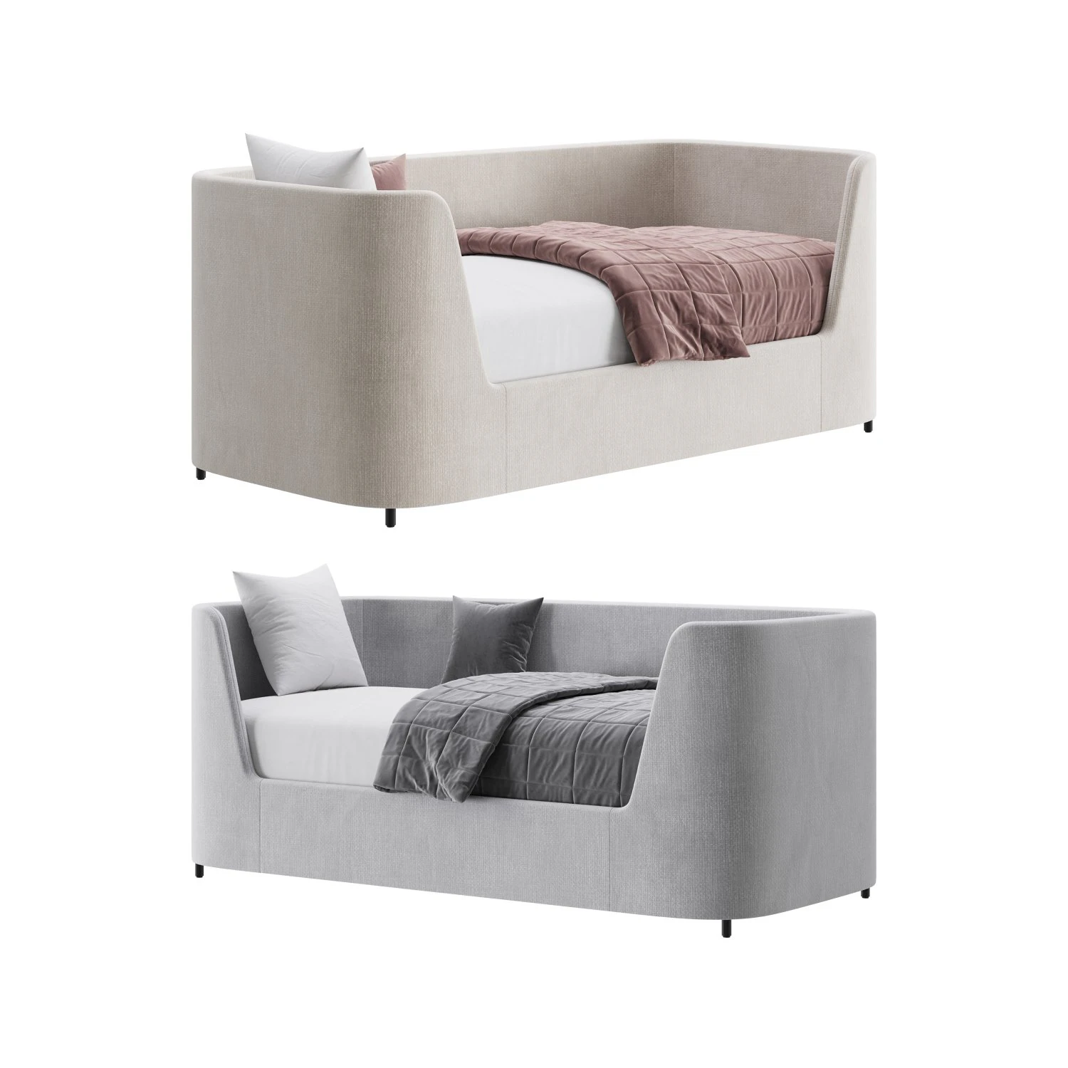 Kids BED 3D Model .c4d .max .obj .3ds .fbx .stl .blend 