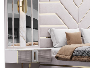 La Blanc Bedroom set Modelo 3D