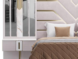 La Blanc Bedroom set Modelo 3D