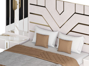 La Blanc Bedroom set Modelo 3D