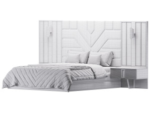 La Blanc Bedroom set Modelo 3D