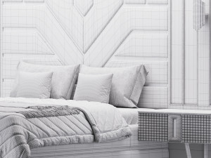 La Blanc Bedroom set Modelo 3D