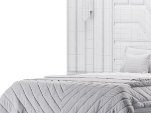 La Blanc Bedroom set Modelo 3D