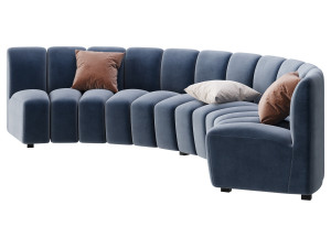 Lando modular curved seat 3D मॉडल
