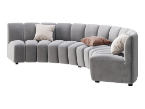 Lando modular curved seat 3D मॉडल