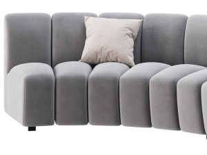 Lando modular curved seat 3D मॉडल