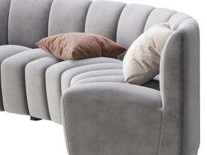Lando modular curved seat 3D मॉडल