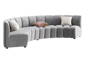 Lando modular curved seat 3D मॉडल