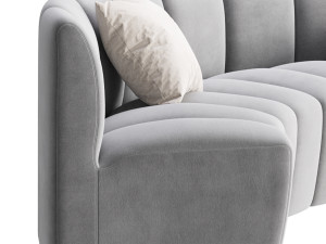Lando modular curved seat 3D मॉडल