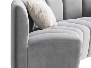 Lando modular curved seat 3D Model