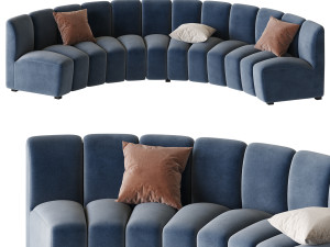 Lando modular curved seat 3D मॉडल