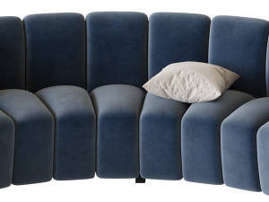 Lando modular curved seat 3D मॉडल