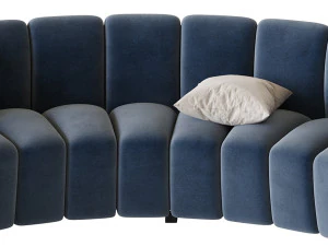 Lando modular curved seat 3D Model