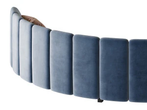 Lando modular curved seat 3D Model