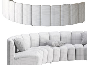 Lando modular curved seat 3D मॉडल