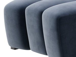 Lando Modular Curved Seat II 3Dモデル