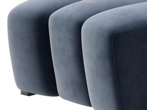 Lando Modular Curved Seat II 3D Model
