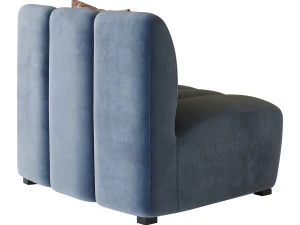 Lando Modular Curved Seat II 3D Model