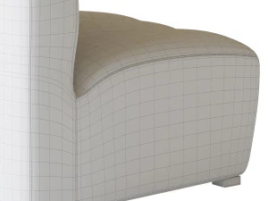 Lando Modular Curved Seat II 3D Model