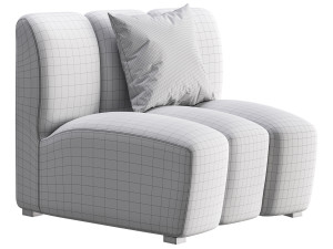 Lando Modular Curved Seat II 3Dモデル