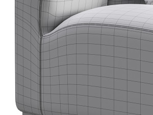 Lando Modular Curved Seat II 3Dモデル