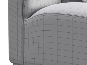 Lando Modular Curved Seat II 3D Model