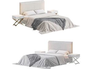 Ł&oacute;żko Lennona w Nomadzie Model 3D