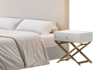 Lennon Bed in Nomad 3D 模型