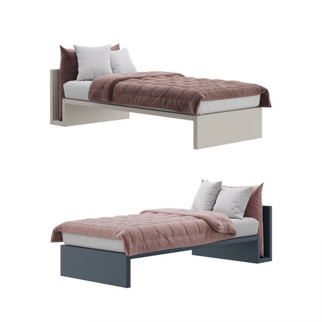 Letto Lagolinea Lago bed Model 3D .c4d .max .obj .3ds .fbx .stl .blend 