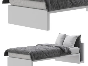 Letto Lagolinea Lago bed 3D Model