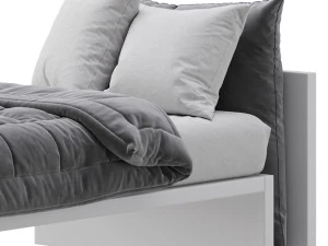 Letto Lagolinea Lago bed 3D Model