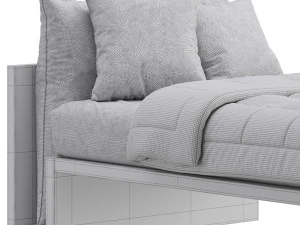 Letto Lagolinea Lago bed 3D Model