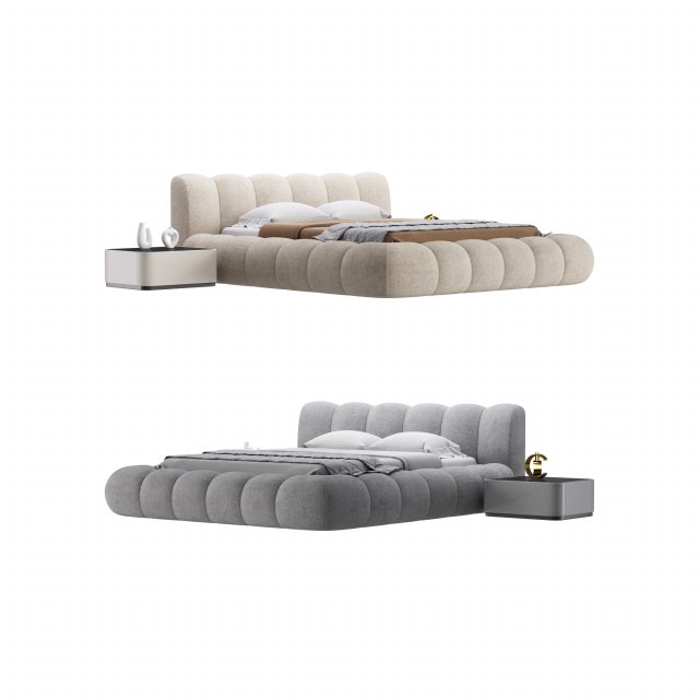 LILY bed 3D 모델 .c4d .max .obj .3ds .fbx .stl .blend 