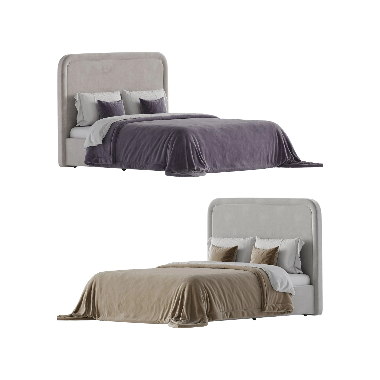 Lucas bed 3D Model .c4d .max .obj .3ds .fbx .stl .blend 
