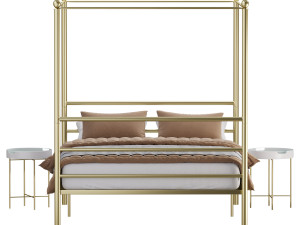 Mainstays Metal Canopy bed Modelo 3D