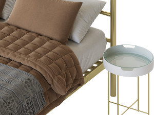 Mainstays Metal Canopy bed Modelo 3D