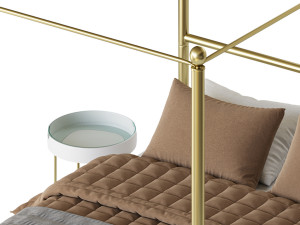 Mainstays Metal Canopy bed Modelo 3D