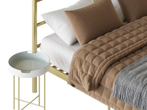 Mainstays Metal Canopy bed Modelo 3D