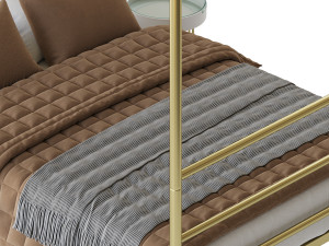 Mainstays Metal Canopy bed Modelo 3D