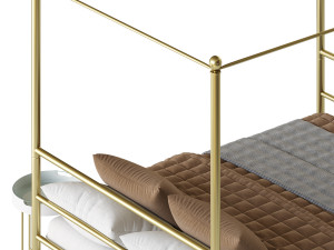 Mainstays Metal Canopy bed Modelo 3D