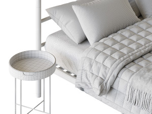 Mainstays Metal Canopy bed Modelo 3D
