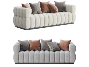 Sof&aacute; Marat boucl&eacute; Modelo 3D