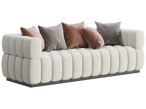 Marat boucle sofa 3D Model