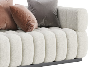 Marat boucle sofa 3D Model