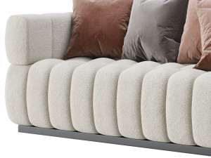 Marat boucle sofa 3D Model