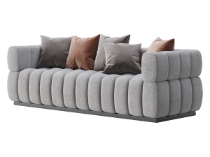 Marat boucle sofa 3D Model