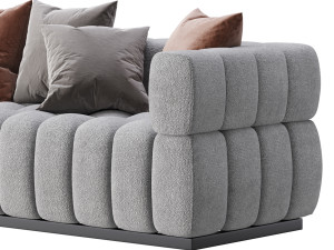 Marat boucle sofa 3D Model