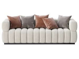 Marat boucle sofa 3D Model